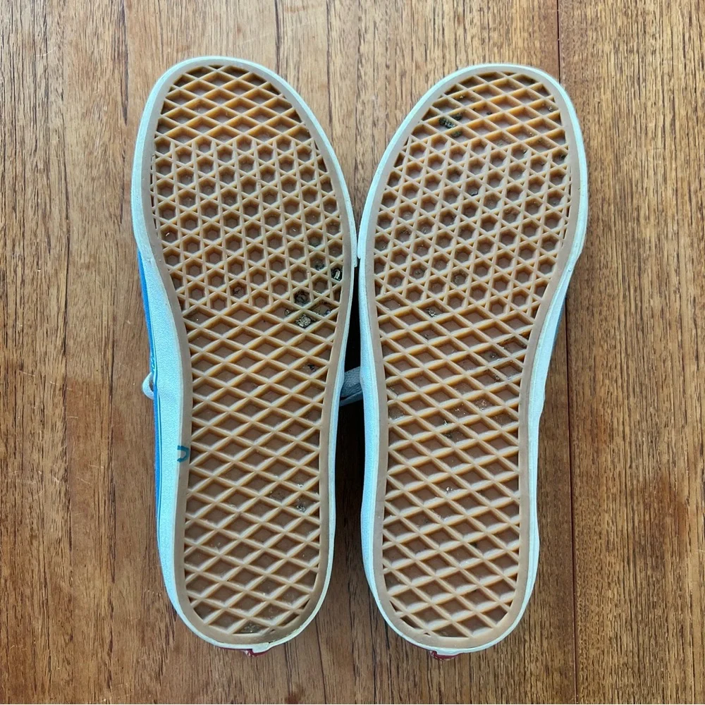 Vans Sky Blue Lace-Up Sneakers 8.5 41 - Picture 9 of 12